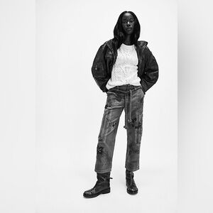 NWT Free People We The Free Electric Sands Embroidered Pants (oversized)